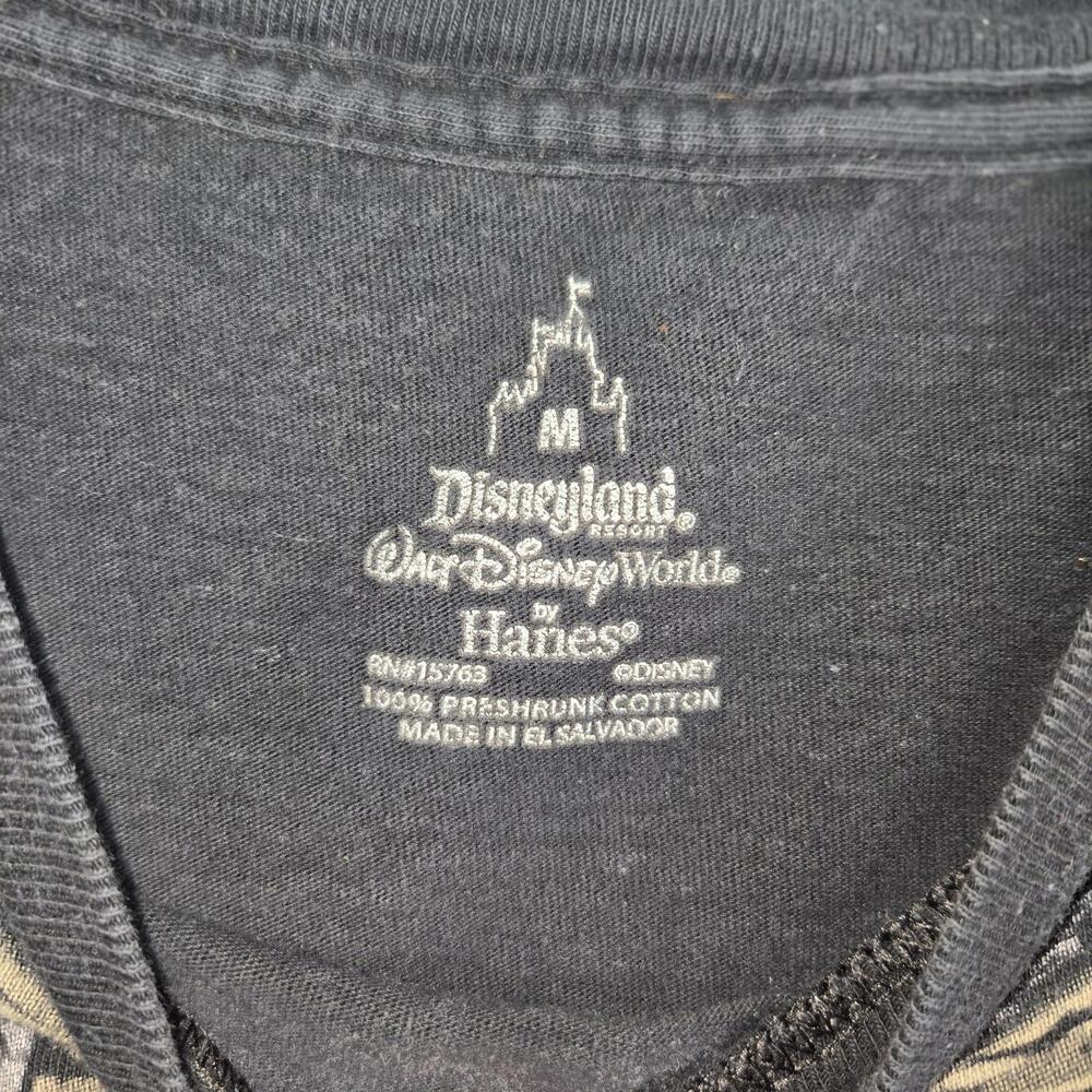 Disney Parks Pirates Of The Caribbean Black T-Shirt All Over Print Sz M - Picture 4 of 7